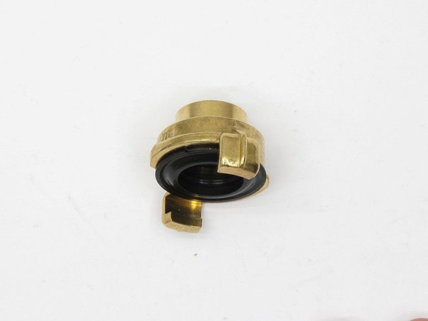 Geka GewindestüCk G1/2 Zoll Innengewinde Mit Flachdichtung Nbr, Messing Schwarze-image