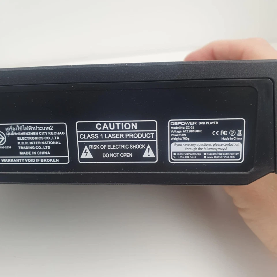 DVD DBPower Player Multi-Region Black With Remote Fully Tested And Working - Image 3 of 4