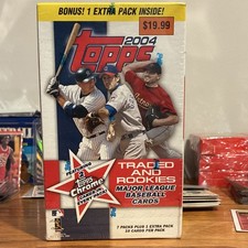 Topps 2004 Traded and Rookies MLB Box 80 Cards + Bonus Pack Baseball