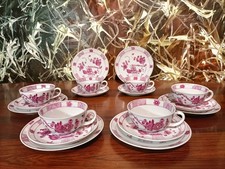 ARZBERG Germany - INDISCH PURPUR - vintage Teeservice für 6 Personen