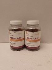 TWO Rapid Ripped Keto  ACV Weight Loss Support 60 Gummies Each Exp: 4/2026