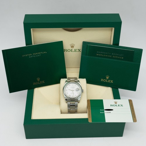 Rolex Datejust 116200 36mm Silver Roman Dial Stainless Steel B&P 2019 - 第 8/8 張圖片