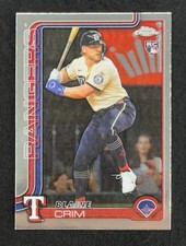 2025 Topps Chrome Update Rookie #USC83 - Blaine Crim RC - Texas Rangers