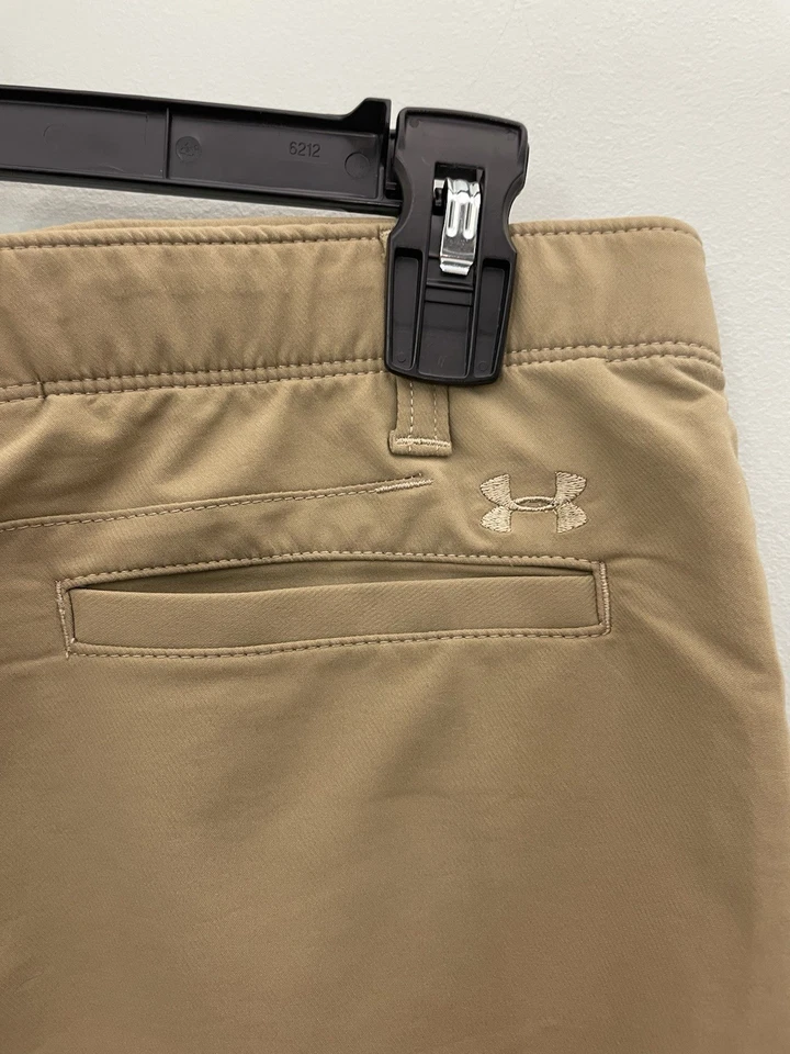Брюки для гольфа для мальчиков Under Armour размер 20 желтовато-коричневые 31x31 - Изображение 3 из 4