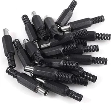 AiTrip 20pcs 5.5mm x 2.1mm DIY Male DC Power Plug Jack Solder Type C 20PCS 