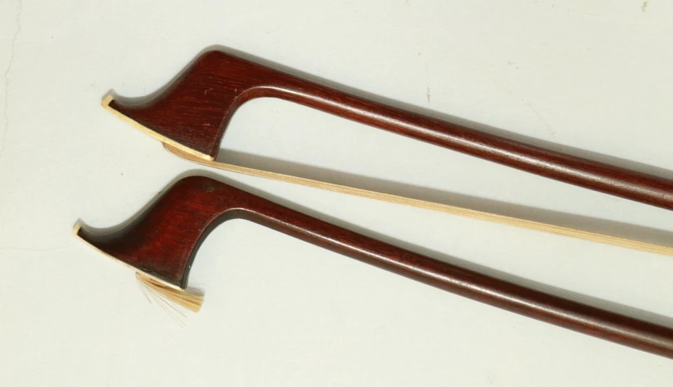 2 x 4/4 German cello bow - Image 4 of 4