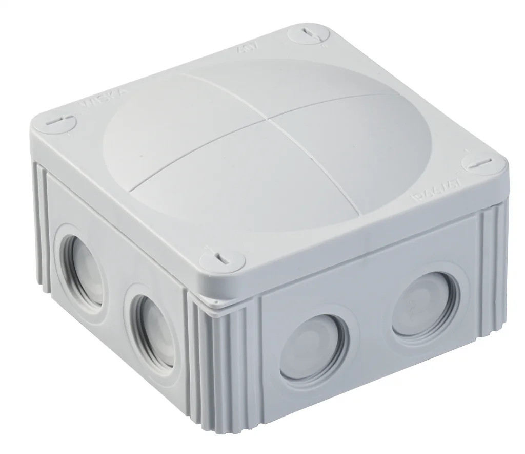 Wiska Combi Junction Box Grey 607 110x110x66mm No Terminals 10060531 LG