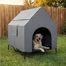 129cm Dog House for Outdoor Indoor  X-Large Dog Houses Weatherproof 600D PVC