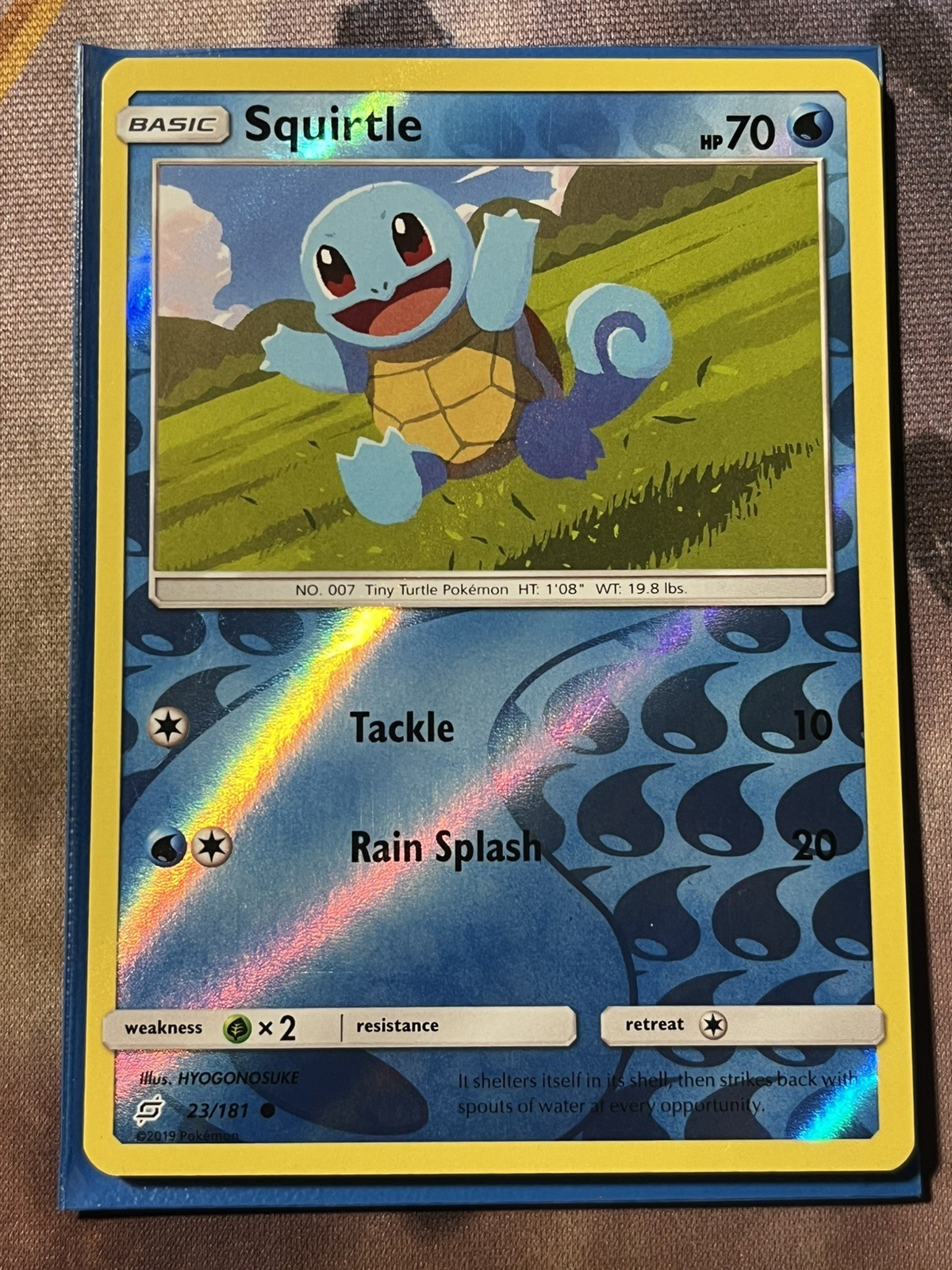 Pokémon Squirtle 23/181 Team Up 2019 English Common Reverse Holo NM
