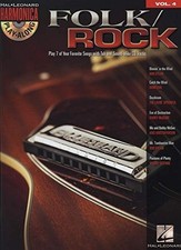 FOLK/ROCK - HARMONICA PLAY-ALONG VOLUME 4 BOOK/ DIATONIC By Hal Leonard Corp.