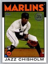 2021 Topps #86B-9 Jazz Chisholm 1986 Topps Baseball 35th Anniversary (Series 2)