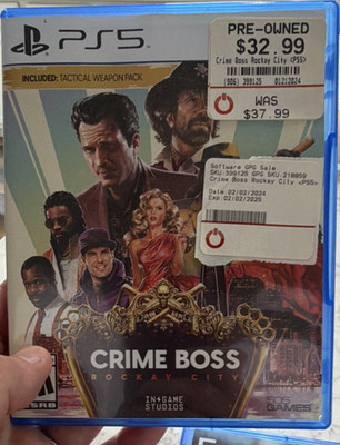 505 Games Crime Boss: Rockay City PS5 Action Shooter Tactical Weapon Pack
