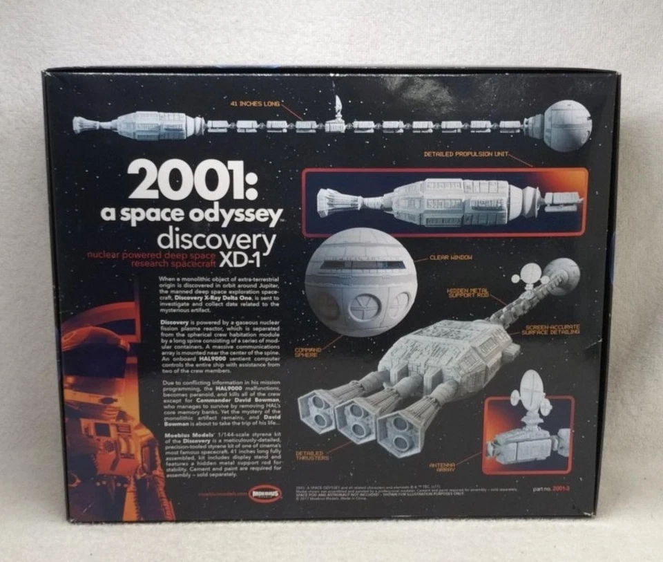 MOEBIUS 2001: A SPACE ODYSSEY Discovery XD-1 1/144 Model Kit - Japan - Image 3 of 4