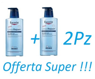 Eucerin Urea Repair 5% Gentle Shower Gel Dry & Very Dry Skin 400ml 2pcs