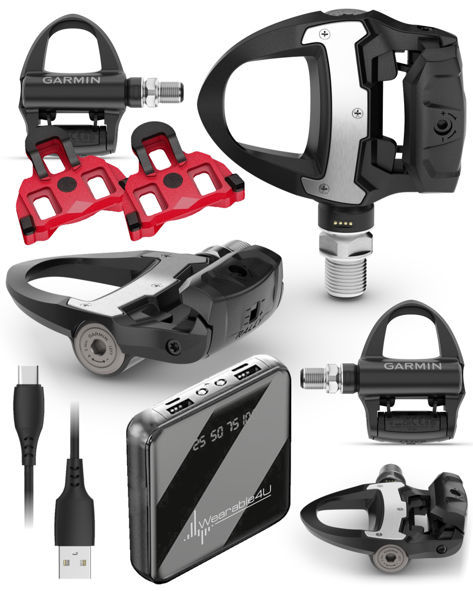Garmin Rally RS210 Dual-Sensing Power Meter Pedals Road (SPD-SL) w