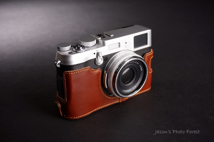 Gariz HG-X100FBR Brown Leather Camera Half Case for Fujifilm X100F