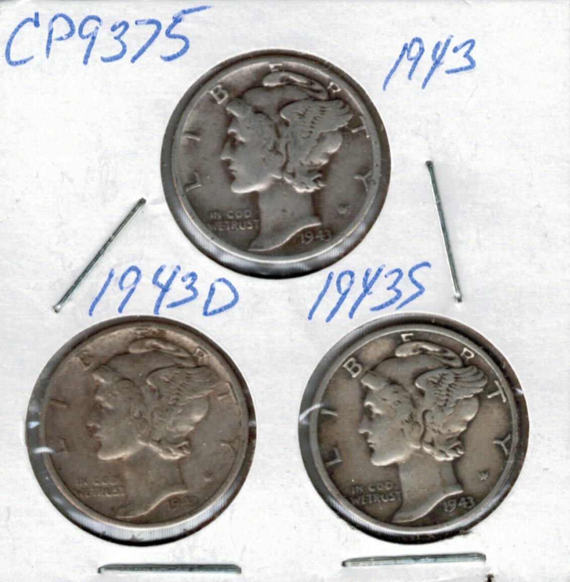 1943 1943 D and 1943 S Mercury Dimes CP9375 | eBay 1943 1943 D and 1943 S Mercury Dimes CP9375 | eBay