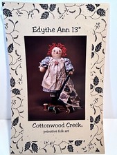 Raggedy Ann Doll Pattern 13 Edythe Ann Primitive Folk Art Cottage Core
