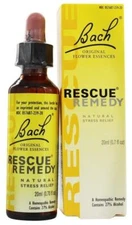 Bach Flower Remedies Rescue Remedy Natural Stress Relief 0.7 Fl Oz Pack of 1