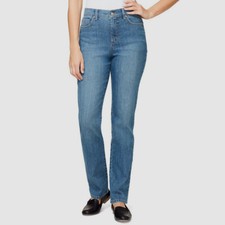 Gloria Vanderbilt Women's Blue Classic Straight Amanda Jeans Pants Size 8