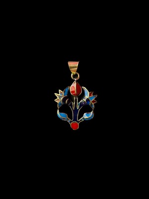 Lotus Anhänger, Ägyptische Lotusblume Anhänger, Handarbeit Ägyptisches Lotus Amulett