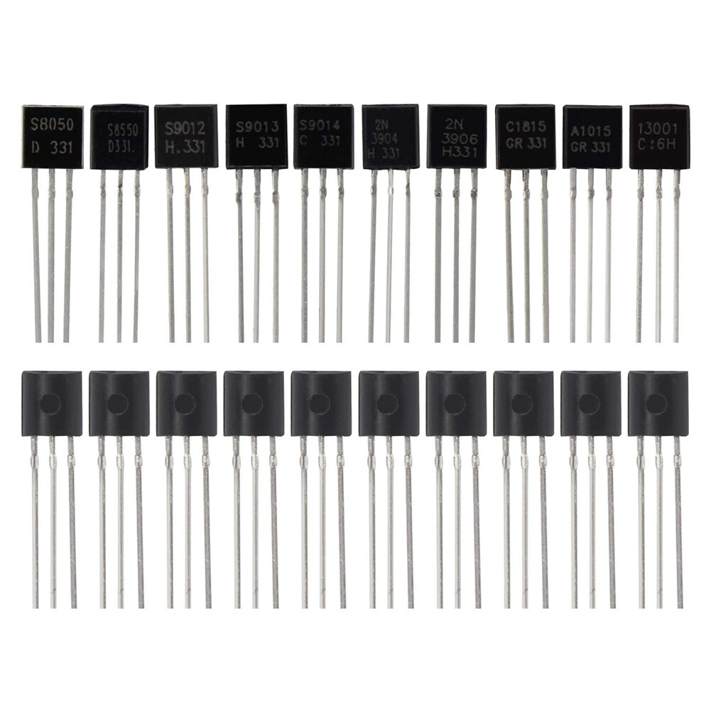 200PCS Transistor Kit 10 Values TO-92 BC327 BC337 2N3906 S8050 S8550 ...
