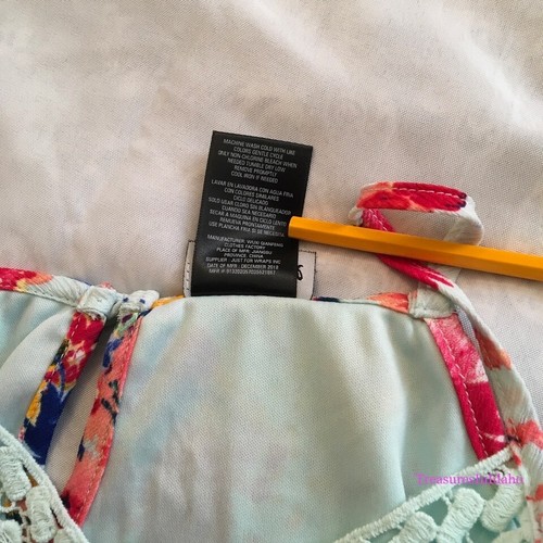 Paper Doll Floral Romper Lace/Embroidery  Pastel Mint Green   Girl's Size 16 - Picture 11 of 11