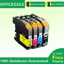 4 Pk LC 203 LC-203 XL Ink Combo For Brother MFCJ460dw MFCJ480dw MFC-J485dw LC201