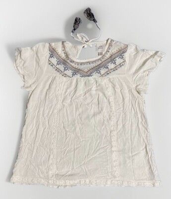 Knox Rose Womens Short Sleeve White T Shirt M