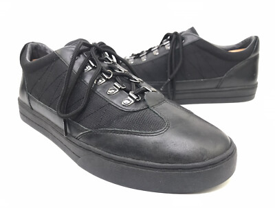 Clae Mobley Black Leather Canvas Sneakers Men's Size 12