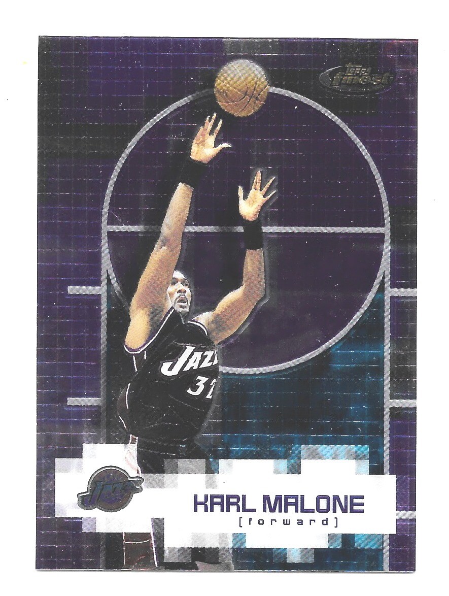 2000-01 Topps Finest Basketball Karl Malone Jazz #32 NRMT