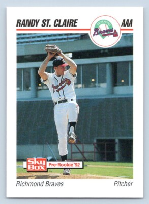 Randy St. Claire 1992 Skybox Richmond Braves