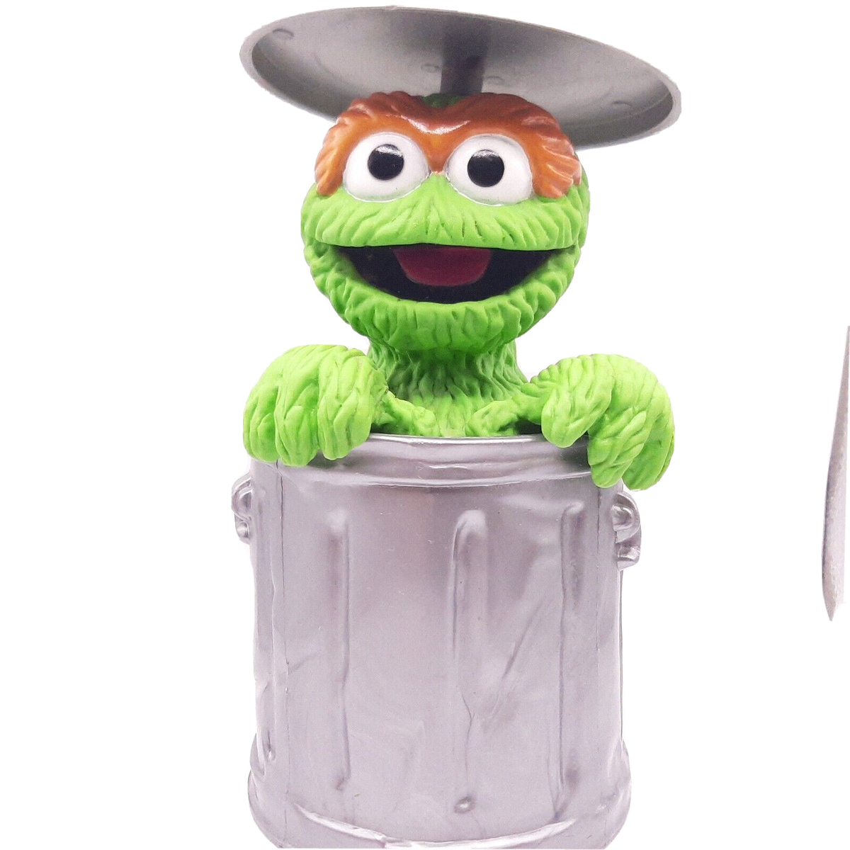 置物 cocohiroXL Vintage Oscar the Grouch Tipping Trash Can & Pieces 1988 Lewco Co