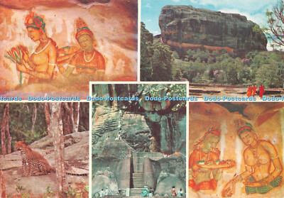 D101994 Sri Lanka. Felsenfestung von Sigiriya Rising. Offset by Lake House Printe
