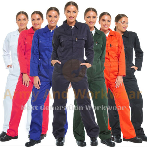 Ladies Heavy Duty BoilerSuit Regular Workwear Boiler Suit Coverall Overall Tuff - Picture 1 of 17