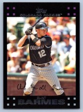 2007 Topps Clint Barmes #584 Colorado Rockies