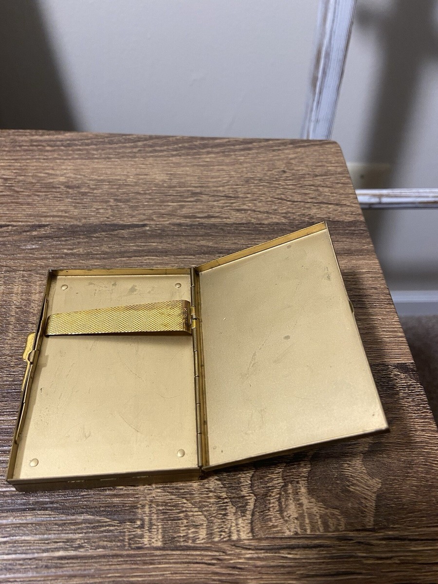 Kigu Mother Of Pearl Cigarette Case And Compact With Mirror, Very Good  Condition
