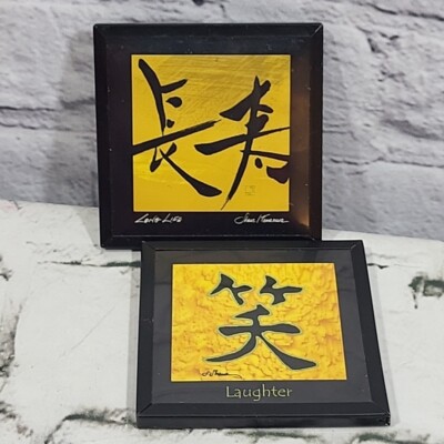 Sybil Shane Tara Sullivan Fridge Magnets Long Life Laughter Chinese Characters