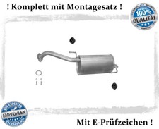 Auspuffanlage Schalldämpfer Nissan Schalldämpferset Auspuffanlage Auspuff Nissan Micra 3 III 1.2 1.4 Mitteltopf Endtopf Set