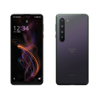 SHARP AQUOS R5G IGZO 8K 5G Android Unlocked Black from docomo