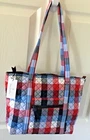 Vera Bradley ~ "Patriotic Plaid" ~ Small Vera Tote Bag ~ NWT
