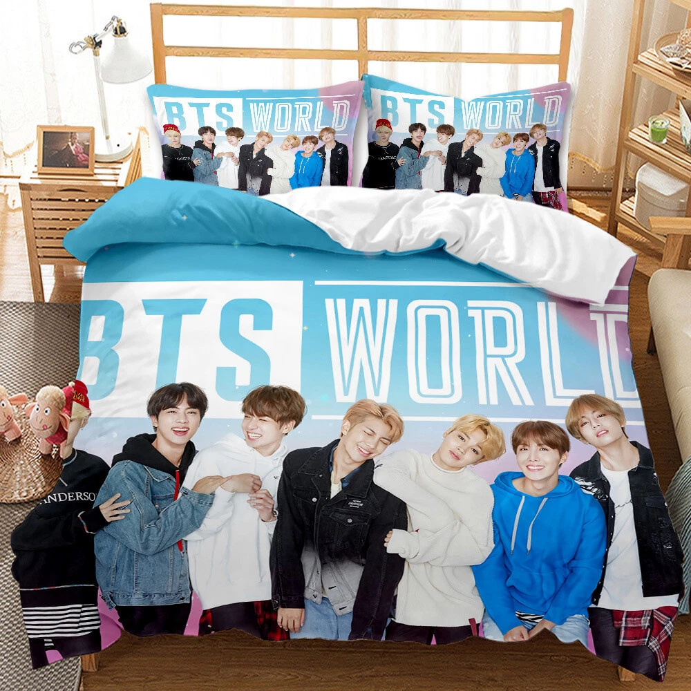 BTS Bangtan Boys Bedding Set Single/Double/Queen/King Cover Set