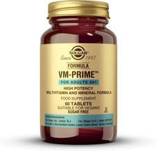 Solgar Formula Vm-Prime for Adults 50 plus Tablets - Pack of 60 - for Daily Heal
