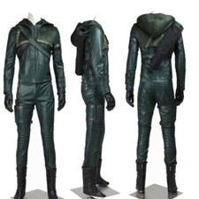 Exclusive Green Arrow Stagione3 Oliver Queen Cosplay Costume Halloween Whole Set