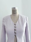 ⭕ 90s Vintage Light purple Slutty Jacket : blouse pants mini skirt avant garde — photo 5