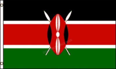 Kenya 3x5 FLAG - Brand NEW Kenyan Banner - 90x150 CM 100D