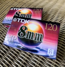 TWO 2 TDK MP Premium 8mm 120min Video Camcorder Cassette Tape P6-120HS