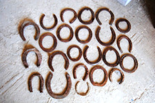 horse shoe lot finished blanks partials etc.rusty