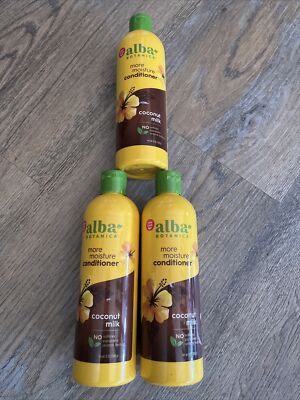 X3 Alba Botanica More Moisture Conditioner Coconut Milk 12oz EA
