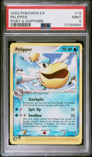 Pelipper graded PSA 9 for sale on eBay